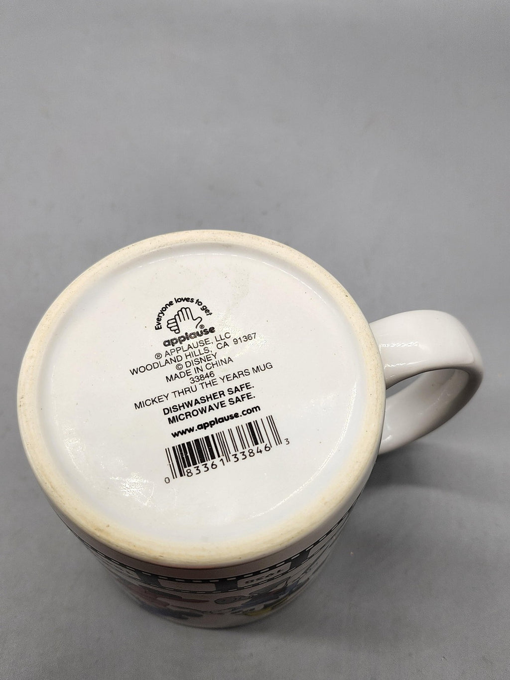 Disney Applause Mickey Thru The Years Mug White Ceramic Coffee Cup China