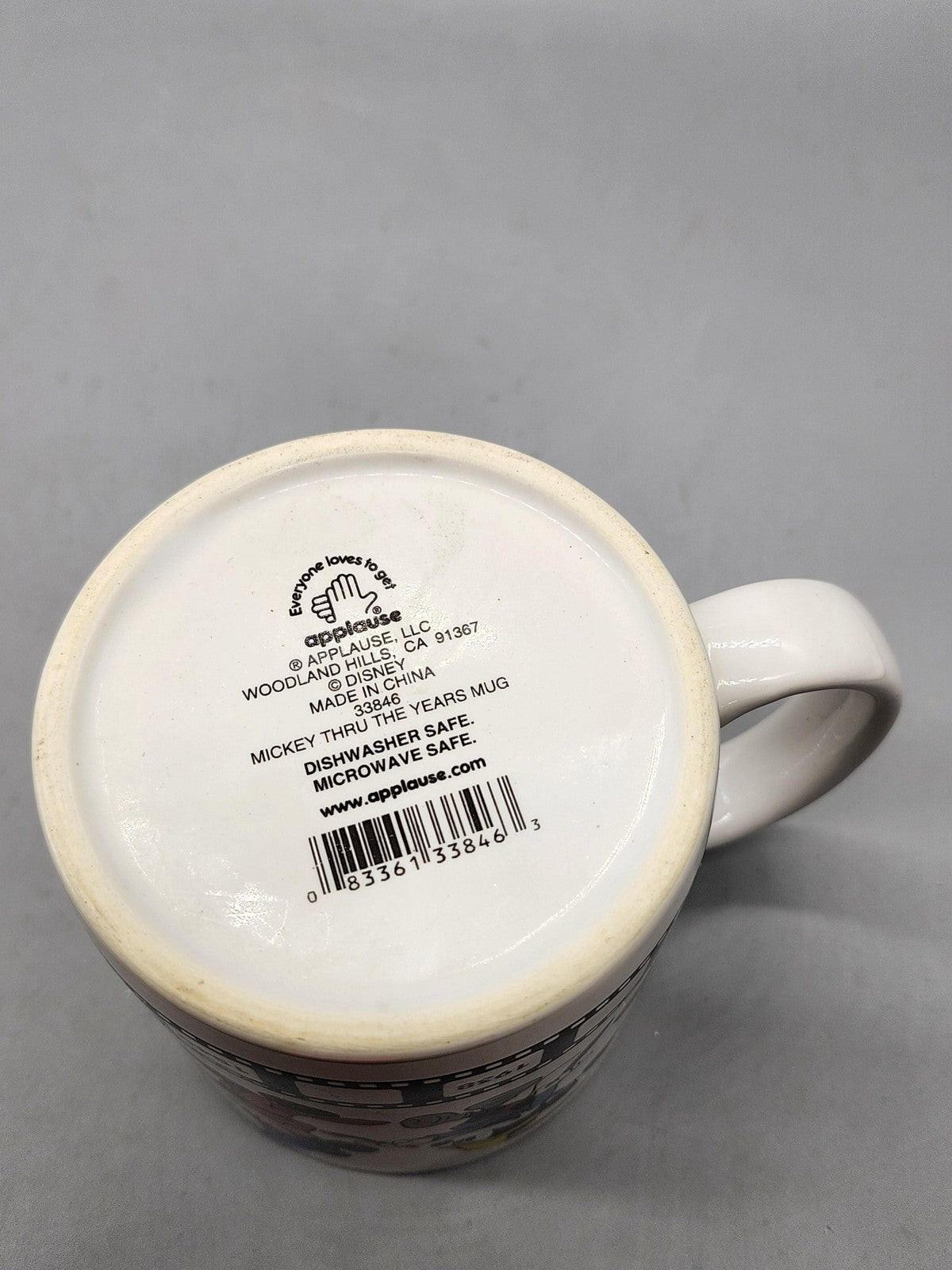 Disney Applause Mickey Thru The Years Mug White Ceramic Coffee Cup China