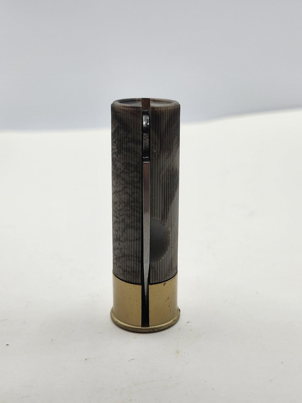Shotgun Shell Pocketknife Folding 1 Blade Drop Point Brown Plastic 12 GA EDC