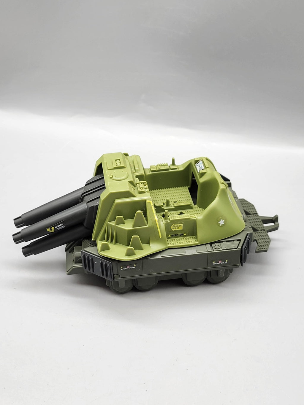 Vintage 1987 G.I. Joe Tank Car Hasbro Green Plastic Toy Military Loose Cannon