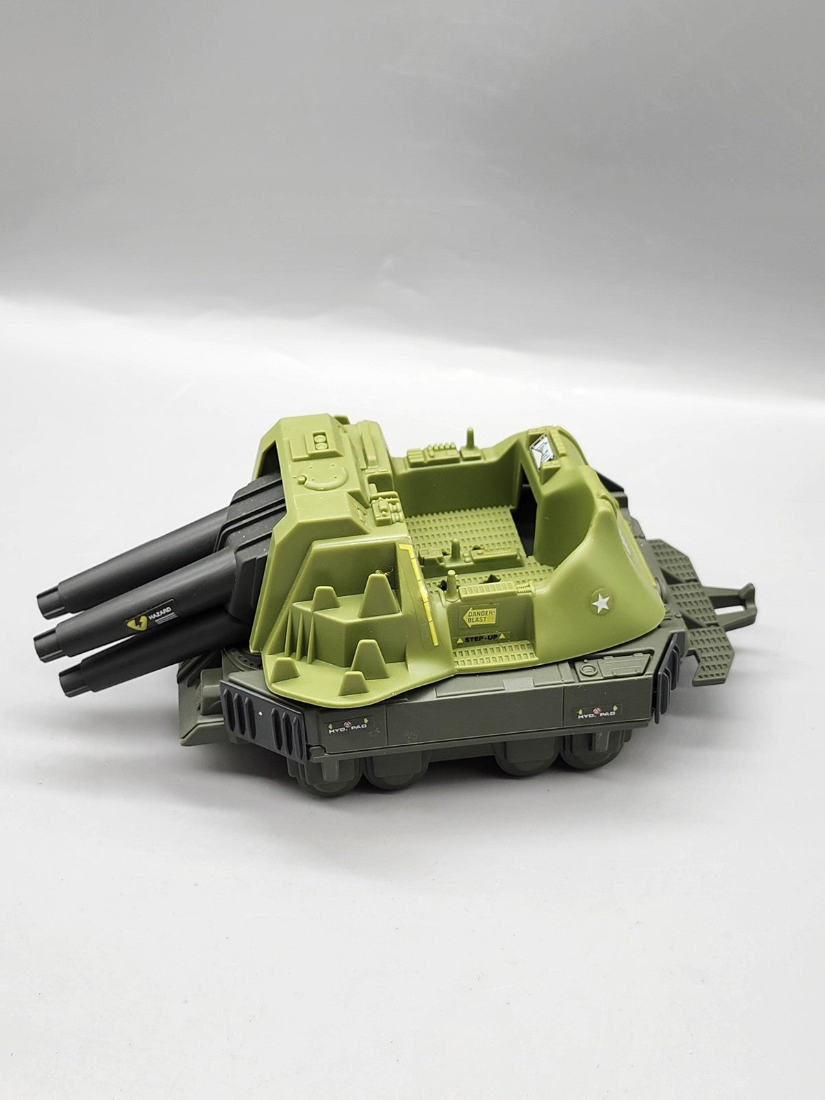 Vintage 1987 G.I. Joe Tank Car Hasbro Green Plastic Toy Military Loose Cannon