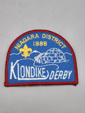 Vintage 1988 Niagara District Klondike Derby Patch Embroidered Blue Boy Scouts