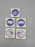 Vintage Bush Quayle Campaign Pinback Buttons Lot 5 1988 1992 Blue White Red