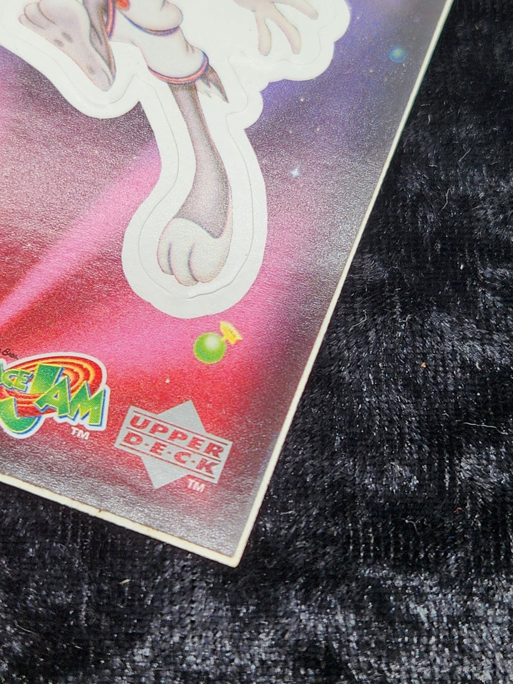 1997 Space Jam Cosmic Showdown CS4 Bugs Bunny Sticker Card Upper Deck Looney...