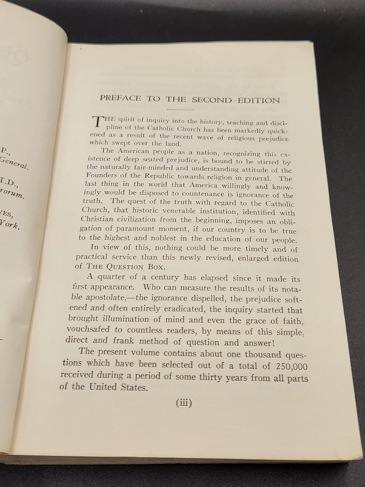 Vintage 1929 “The Question Box” by Rev. Bertrand L. Conway Catholic Apologetics