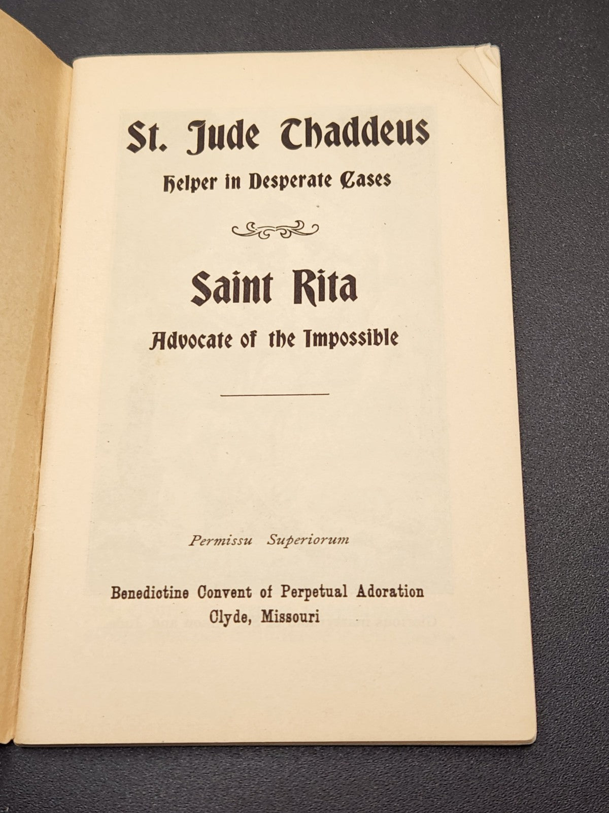 Vintage St Jude Thaddeus Helper In Great Need Catholic Prayer Pamphlet Saint...