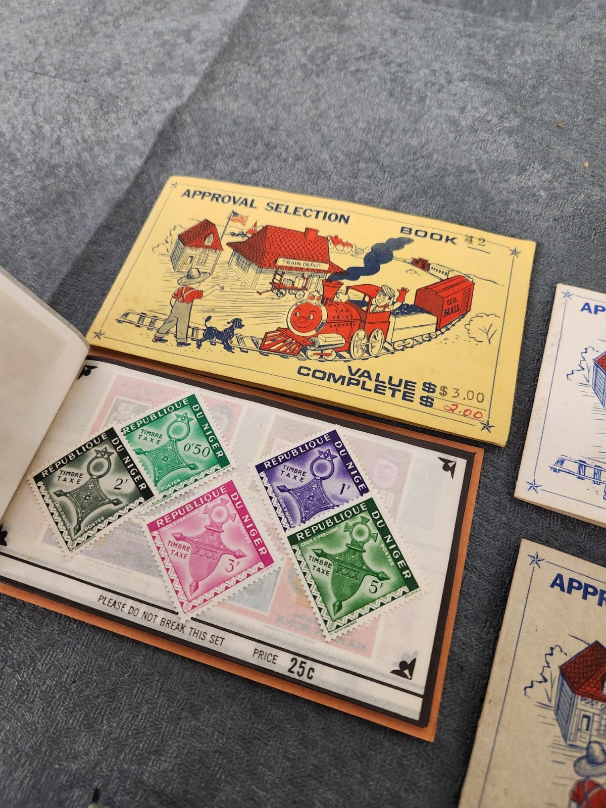 Vintage Stamp Approval Selection Books Lot Gulfstream Tru-Value Foreign Mint...