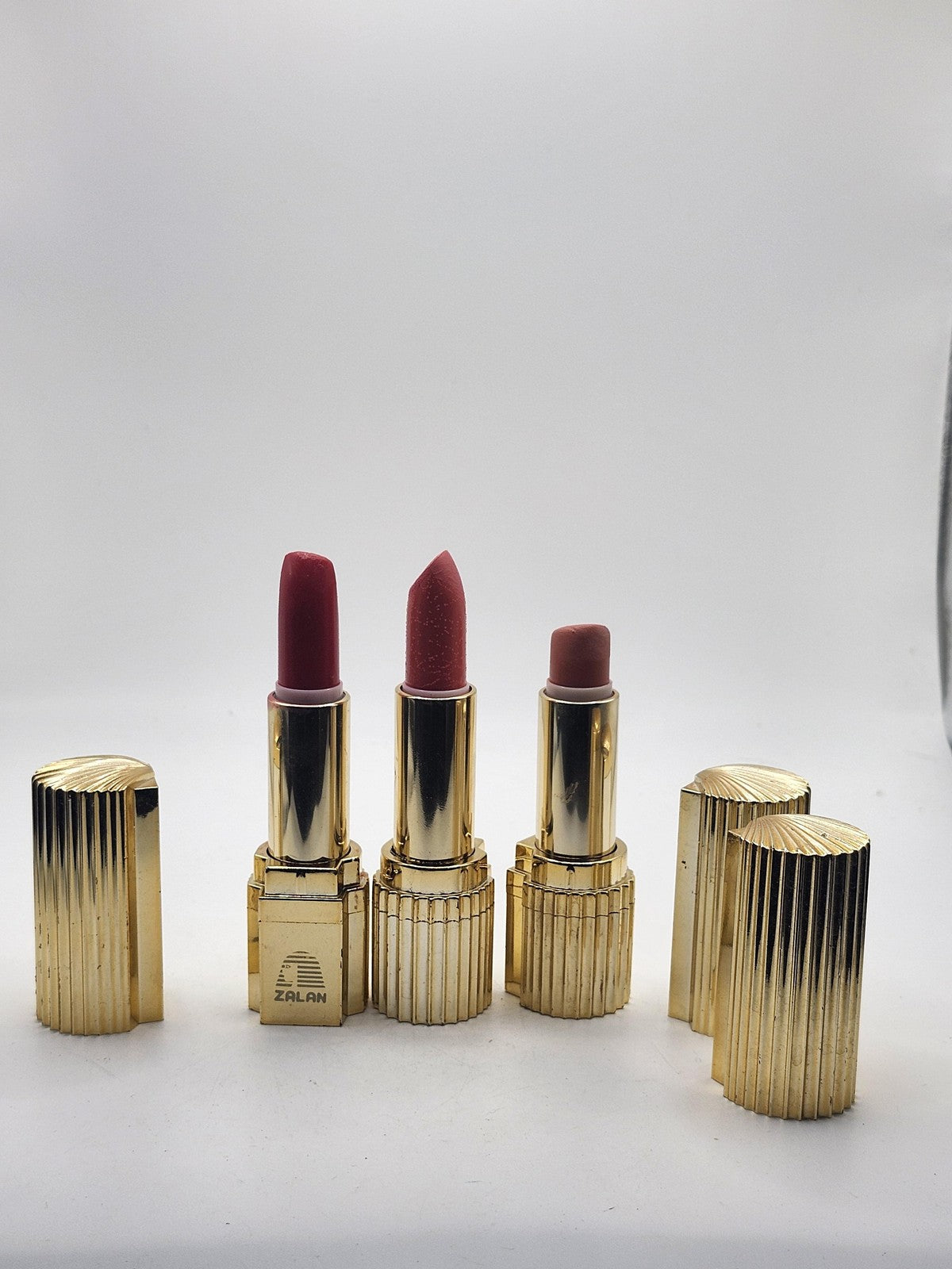 Zalan Matte Lipstick Lot 3 New Red Peach Coral Standard Size Makeup Beauty Stick