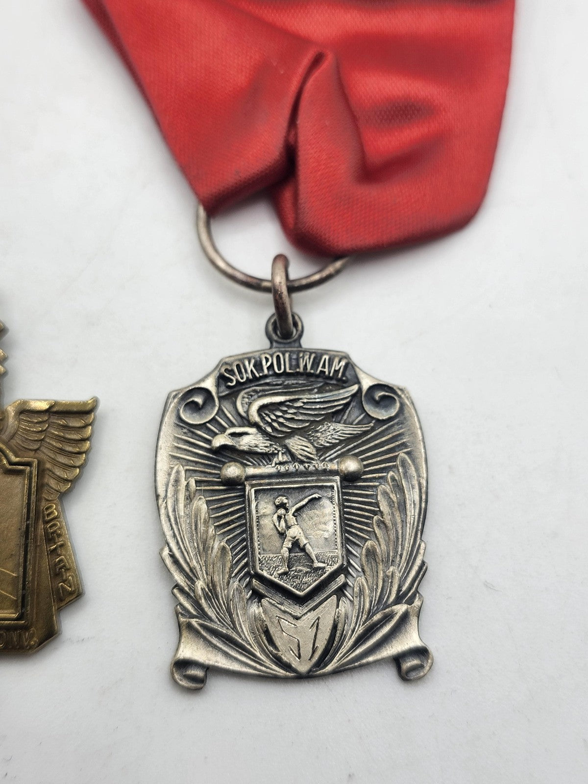 Vintage Sokol Polish American Olympic Track Medals Lot Bronze Silver Erie 1950s
