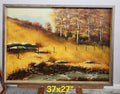 Vintage Richard Duncan Landscape Oil Painting Framed Signed 1971 37” x 27