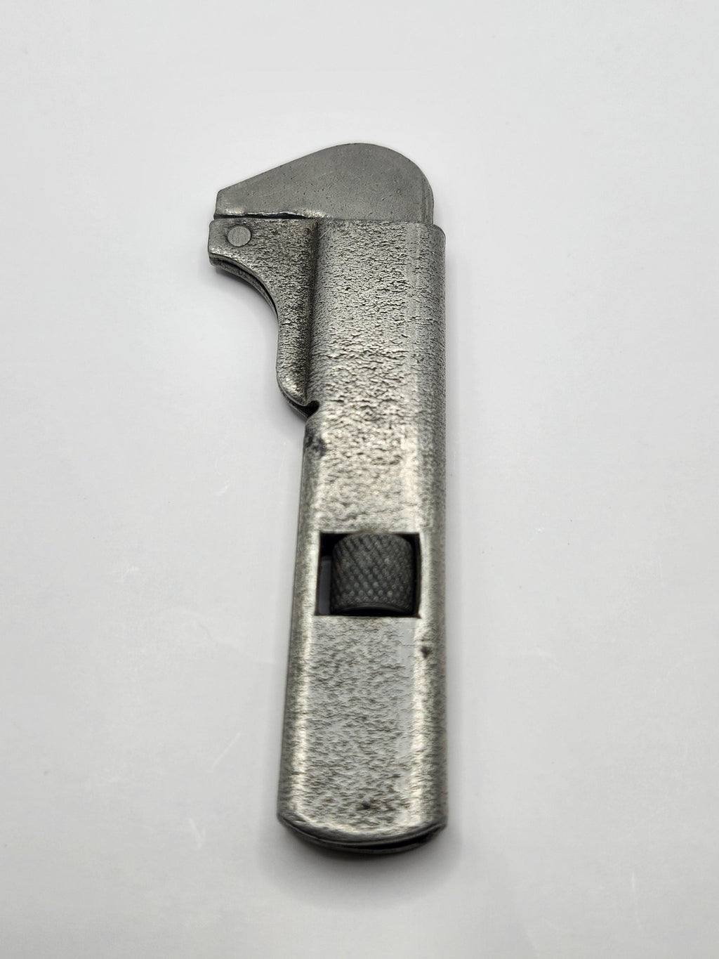 Vintage Metal Steel Scraper Tool Silver Retractable Blade Pat Pendg Handheld