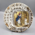 Vintage Nursery Tales Old Mother Hubbard Alphabet Plate Dog Tunstall England