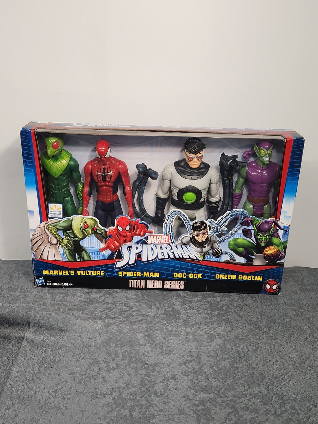Marvel Spider-Man Titan Hero Series 4 Figure Gift Set Spider-Man Green Goblin...