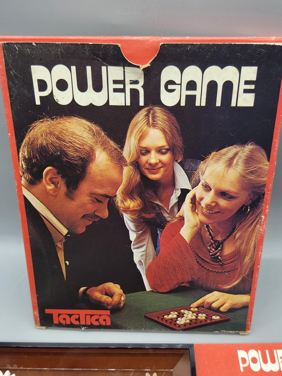 Vintage 1975 Tactica Power Game Strategy Board Game Gears Toy Retro Tabletop