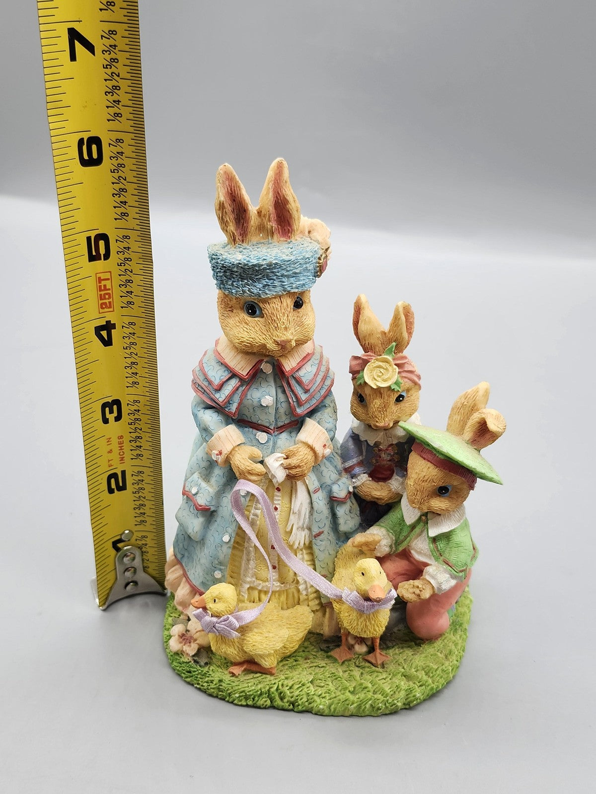 Vintage International Resourcing Services Rabbit Ducklings Figurine Easter Decor