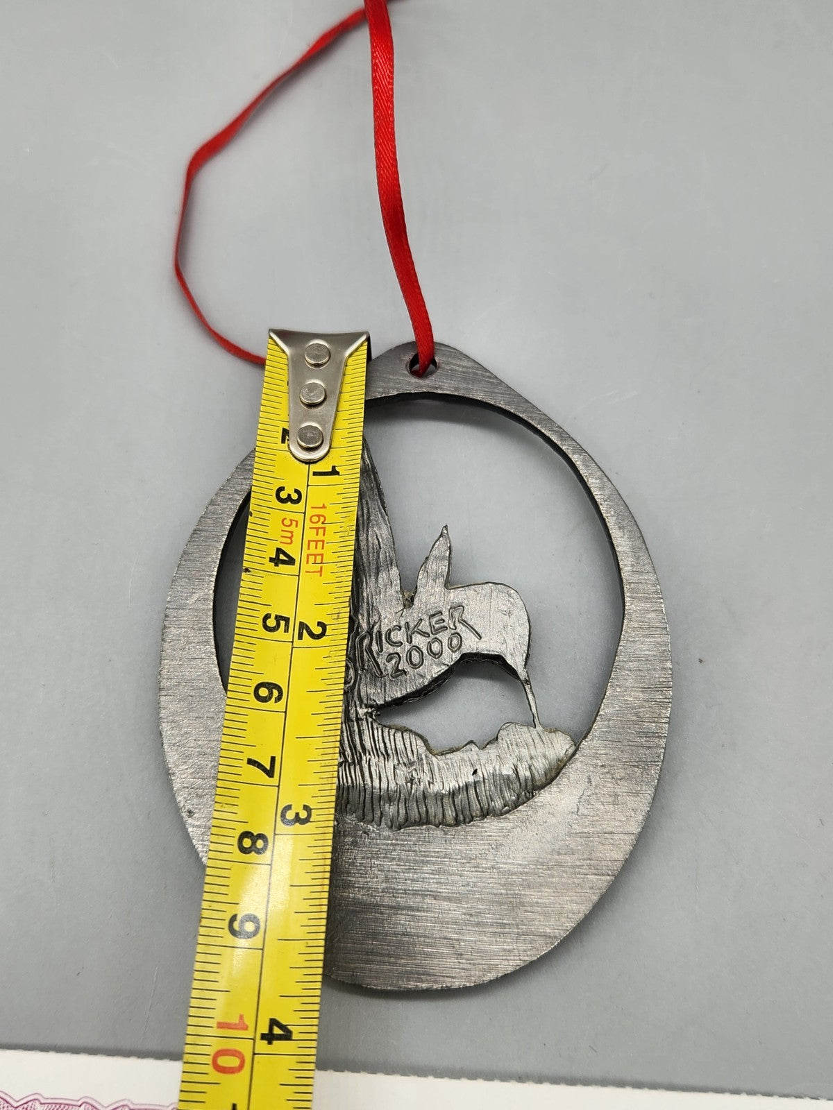 Michael Ricker 2000 Hummingbird Pewter Ornament Rocky Mountain National Park COA