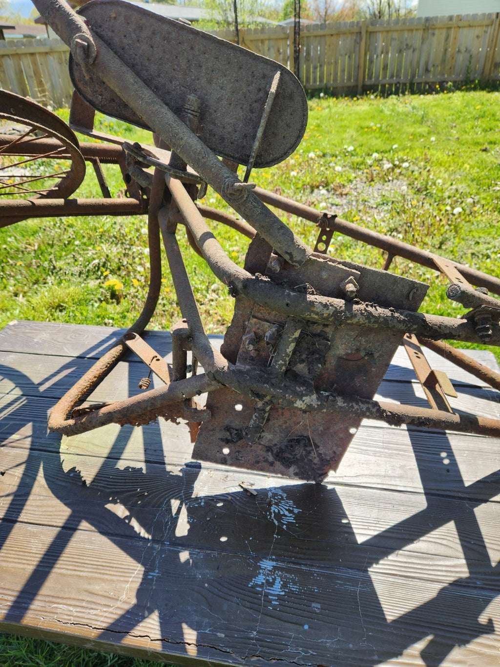 Antique SIMPLEX Early Motorcycle /  Bicycle Frame Springer Fork  Project 1930S
