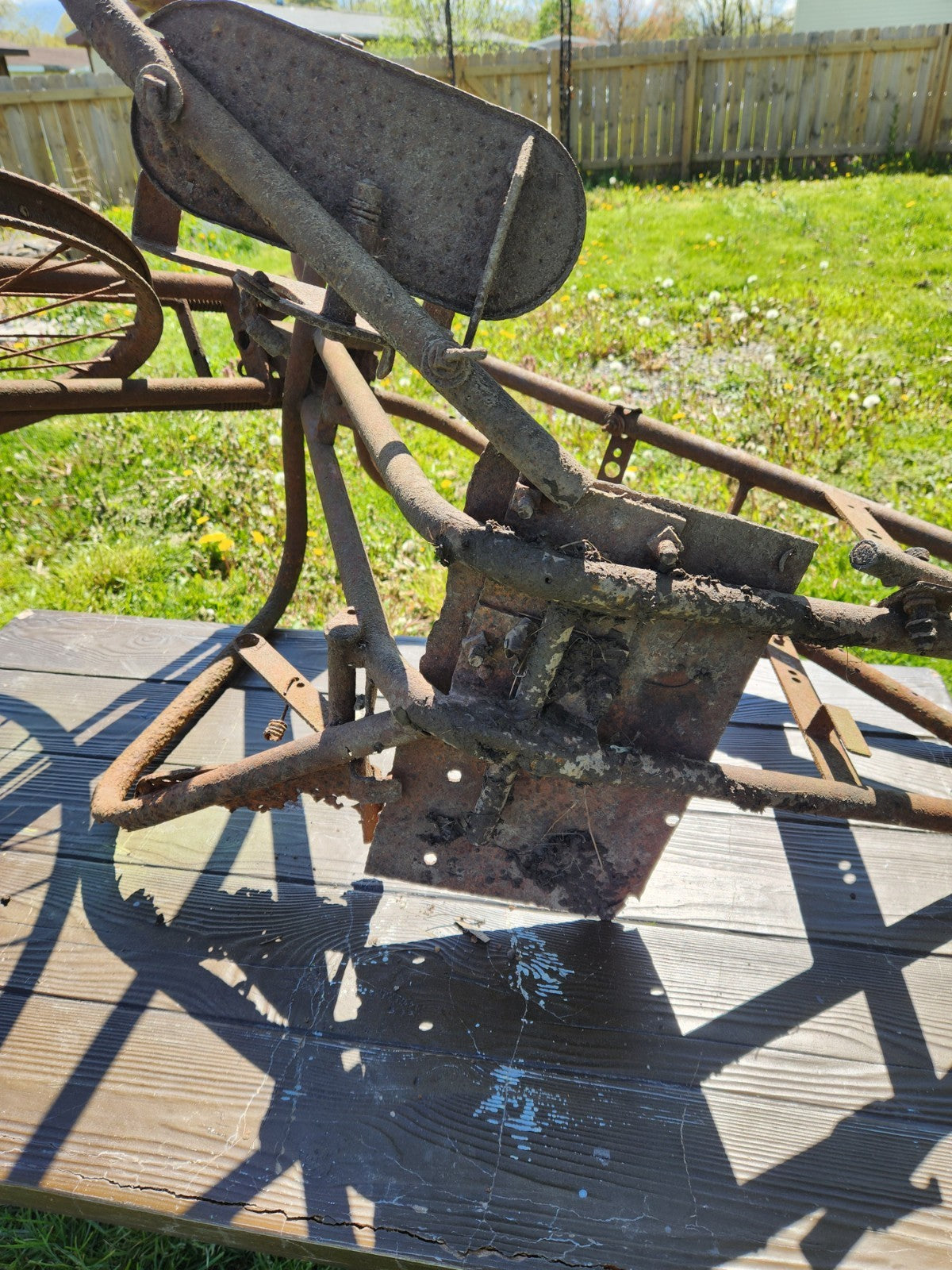 Antique SIMPLEX Early Motorcycle /  Bicycle Frame Springer Fork  Project 1930S