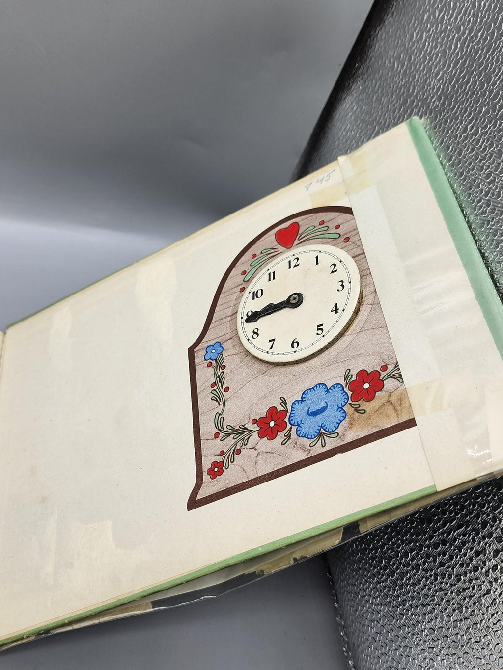 Vintage Set The Clock Dorothy N. King Green HC Kids Time Story USA 1942