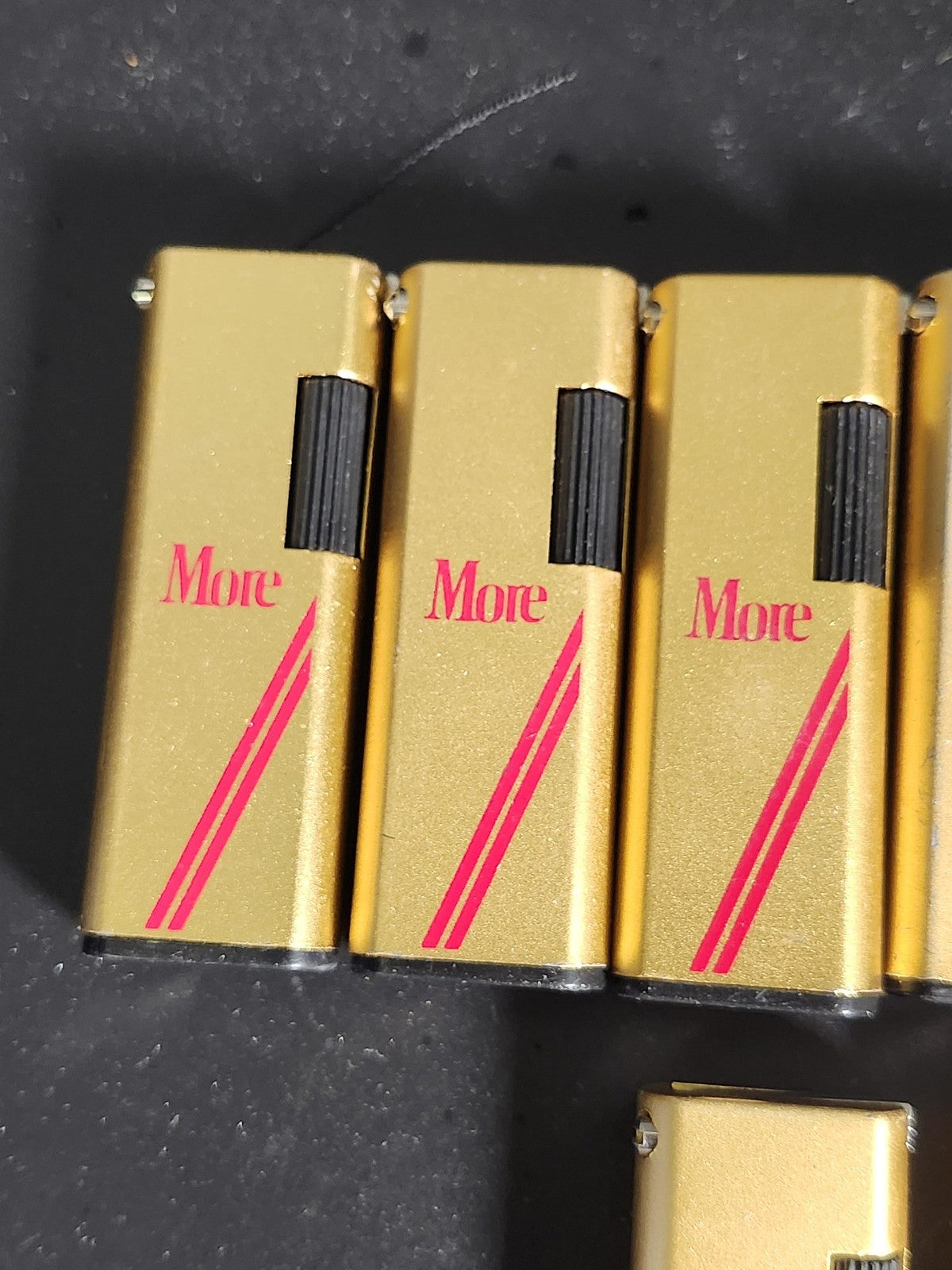 Vintage More Winston Viceroy Cigarette Lighters Lot 9 Bronze Tobacco Decor