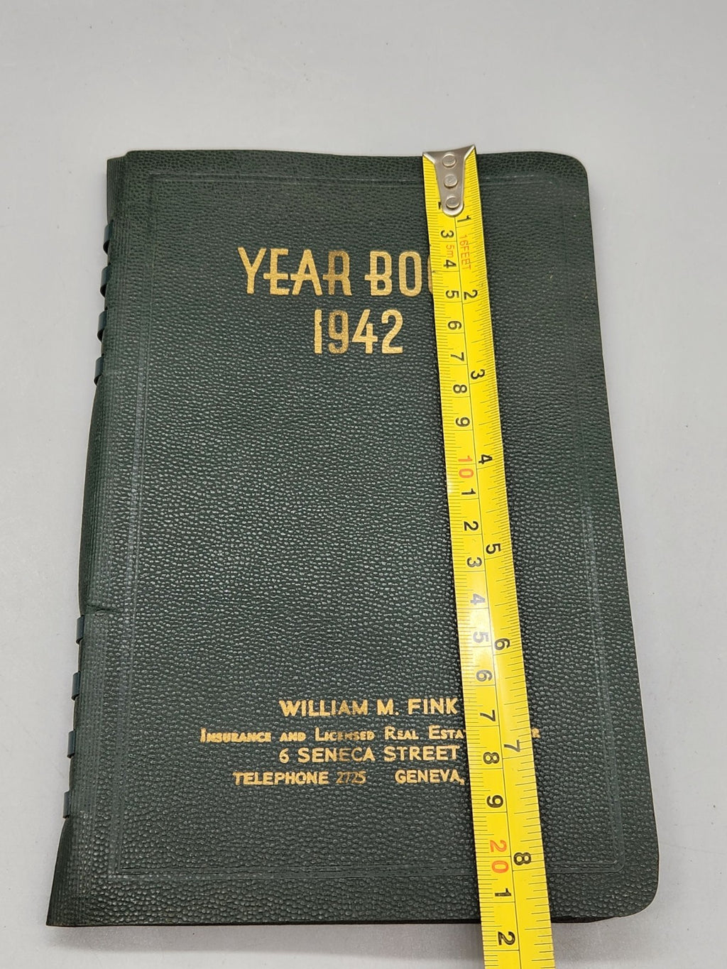 1942 Vintage Planner Straight Out Of WWII Era Geneva NY Advertising Piece