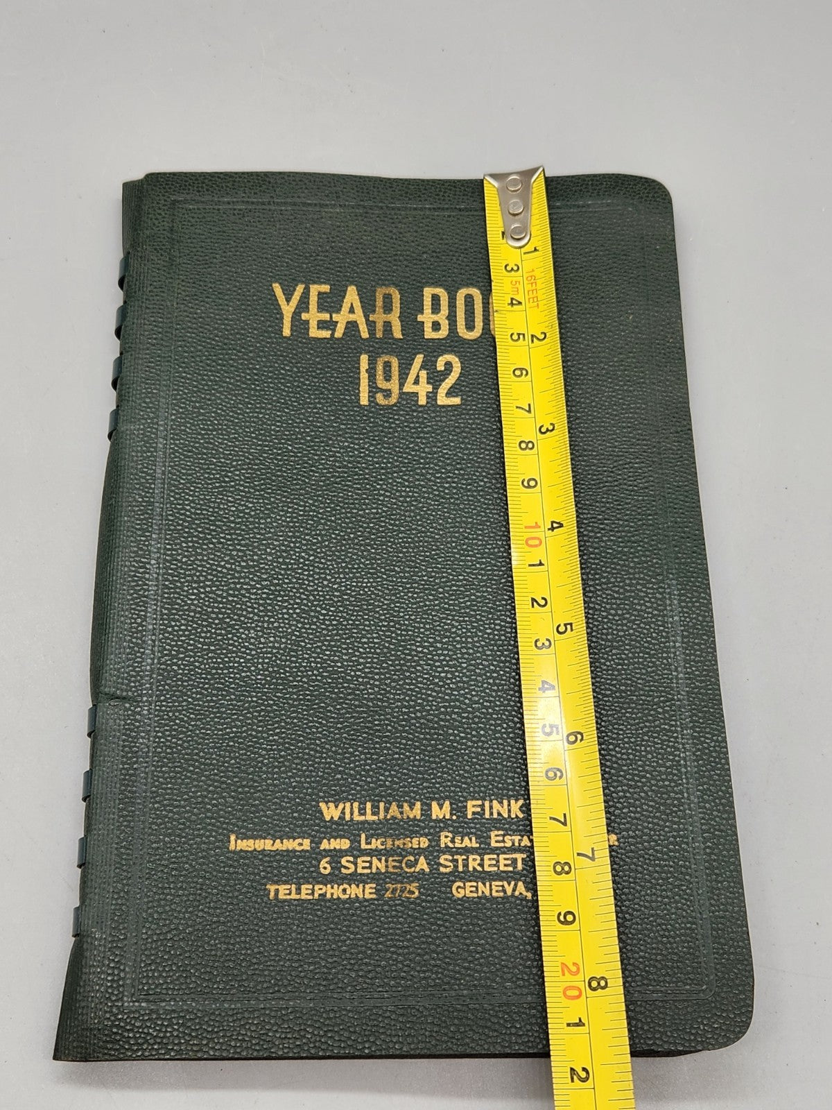 1942 Vintage Planner Straight Out Of WWII Era Geneva NY Advertising Piece