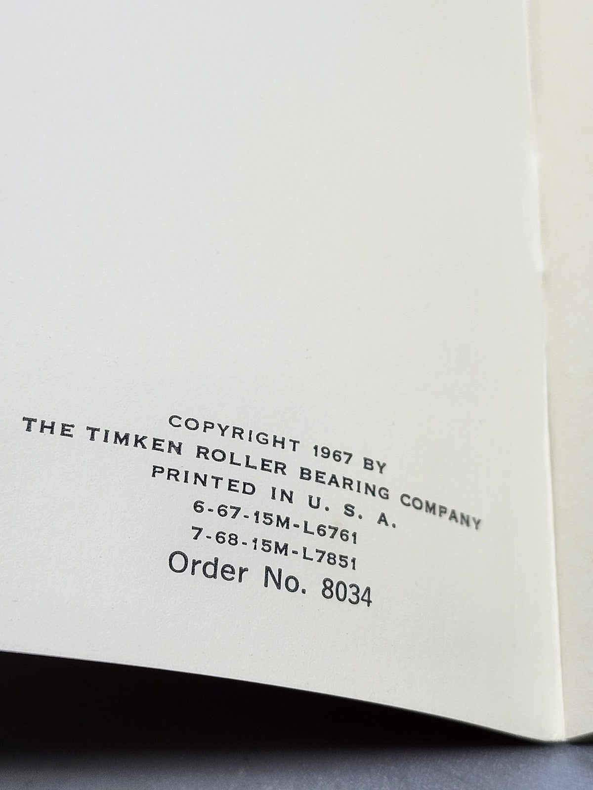 Vintage Roller Freight Inspection Timken Orange PB Railroad Bearings USA 1967