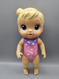 Hasbro Baby Alive Blonde 10in Rainbow Swimsuit Bath Girl Doll Blue Eyes 2022