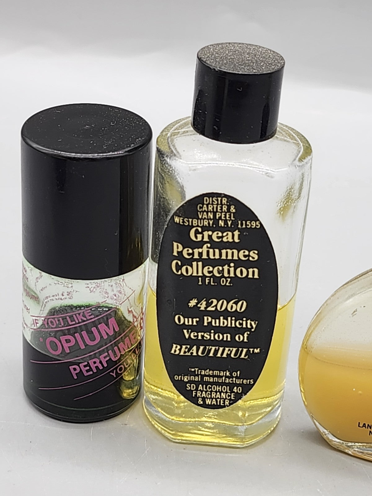 Vintage Perfume Bottle Lot Ciao Lanvin Arpege Opium Great Perfumes 4 Pc