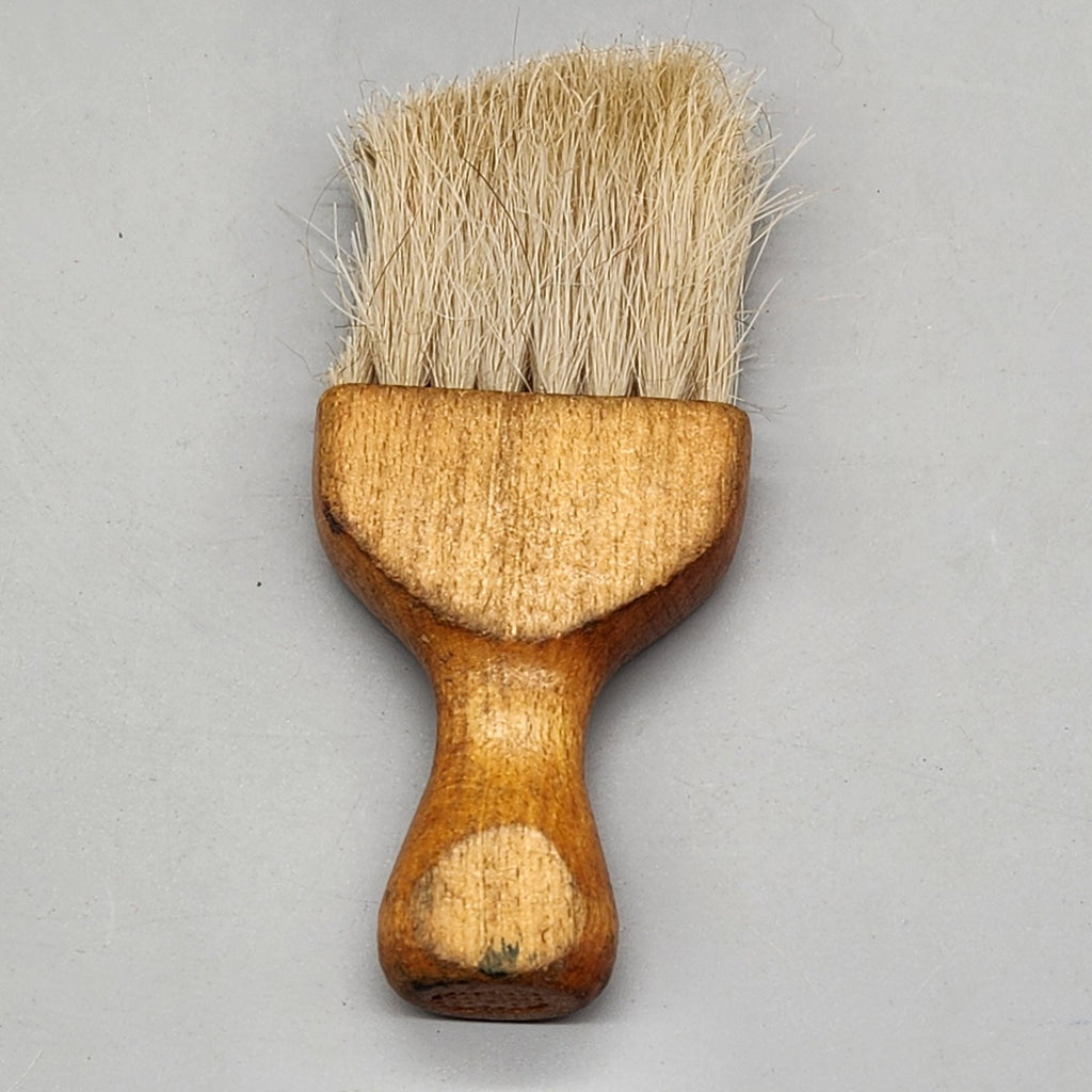 Vintage Wooden Barber Neck Duster Brush Barbershop Tool