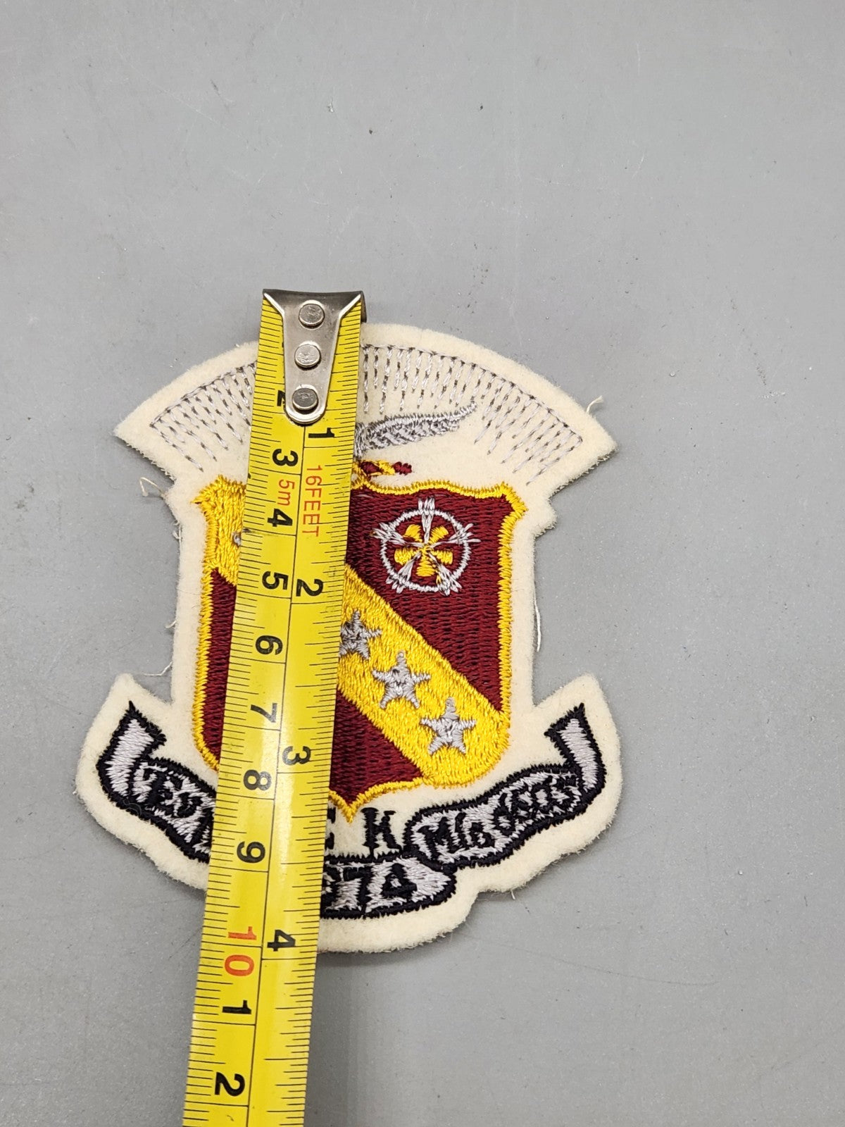 Vintage Kappa Sigma Fraternity Crest Patch 1914 Embroidered Felt Greek Letter...