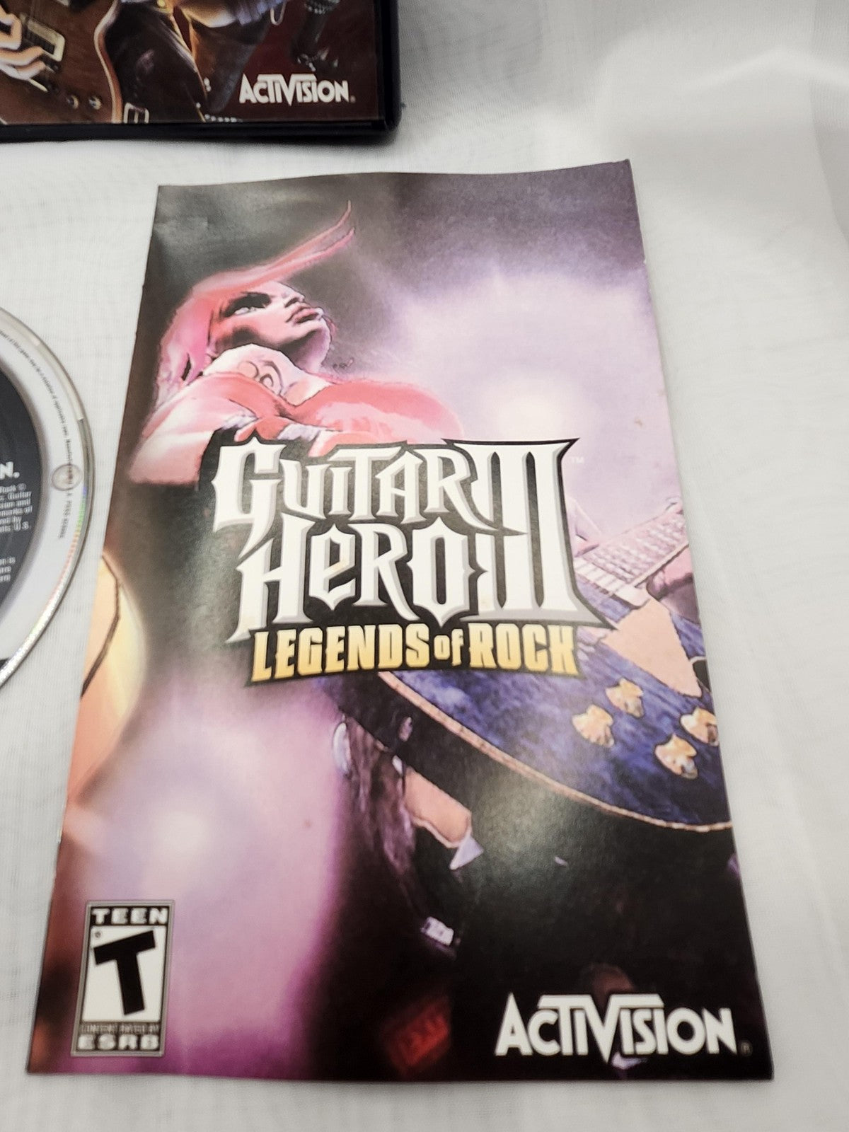 Guitar Hero III Legends Of Rock PlayStation 2 PS2 Game CIB Activision NTSC-U/C