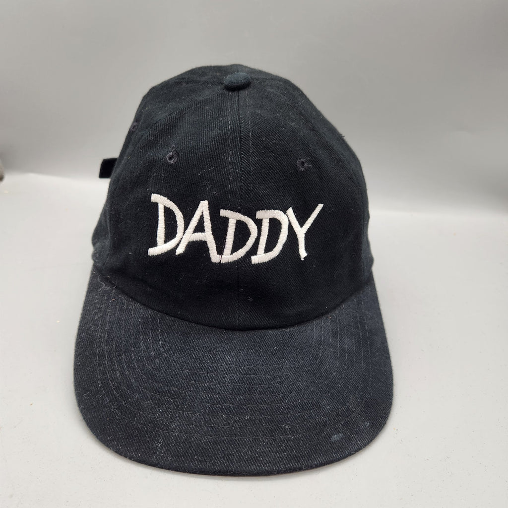 Daddy Hat Black Embroidered Dad Cap Adjustable Strapback Baseball Hat Unisex