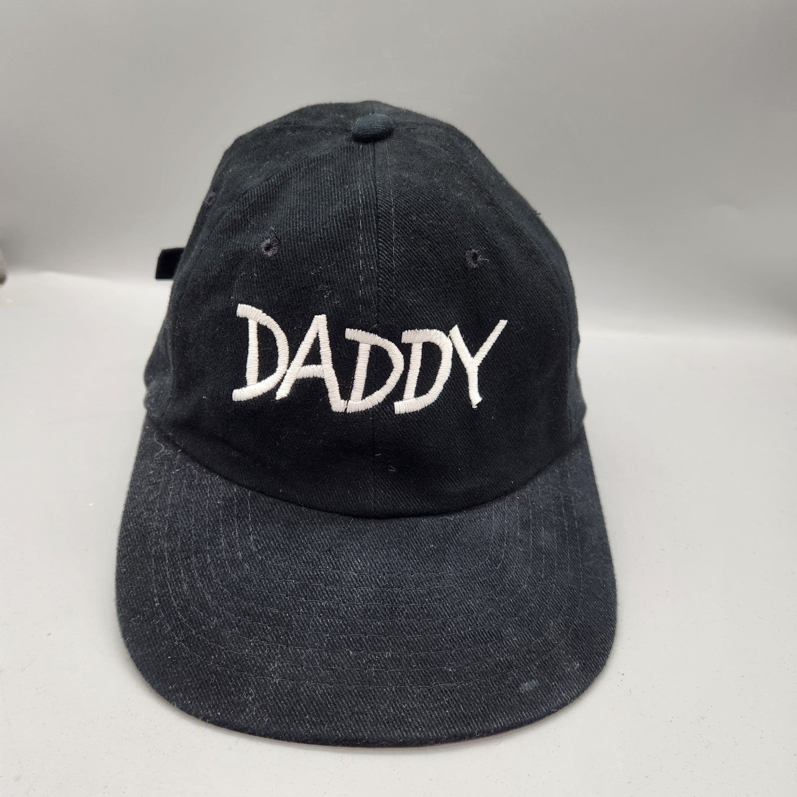 Daddy Hat Black Embroidered Dad Cap Adjustable Strapback Baseball Hat Unisex
