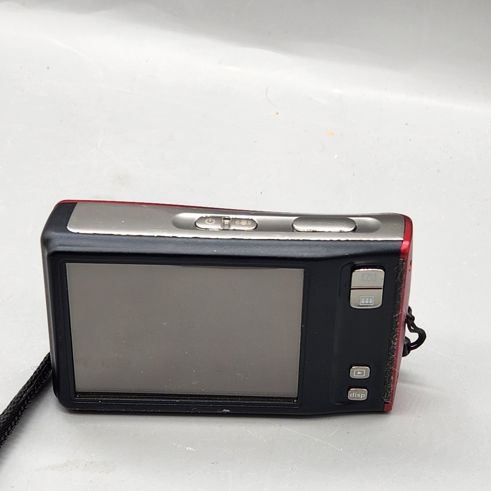 Polaroid t1035 Digital Camera 10MP Red Untested Parts or Repair w Battery