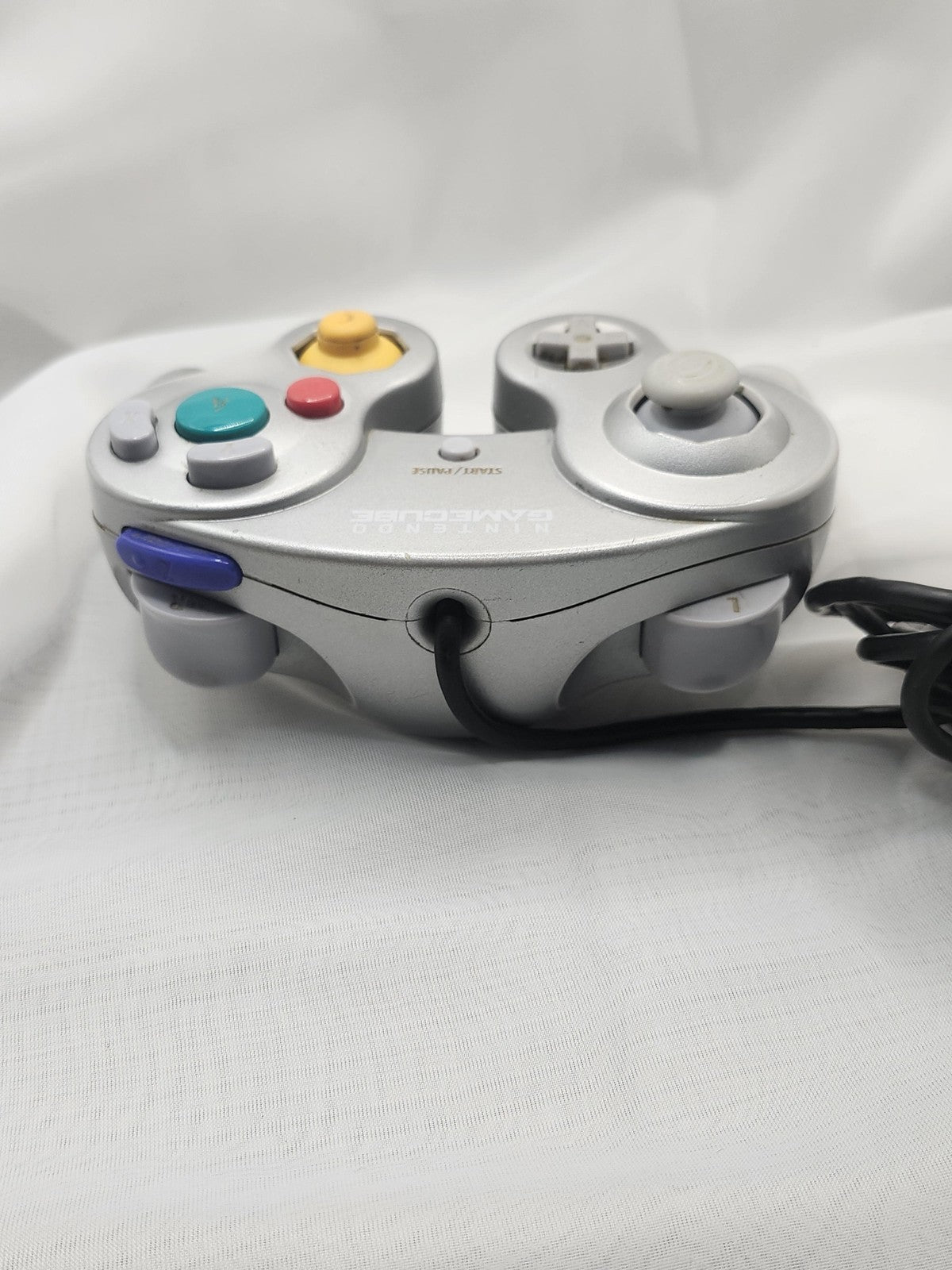 Nintendo GameCube Silver Wired Controller DOL-003 For Wii Panasonic Q OEM