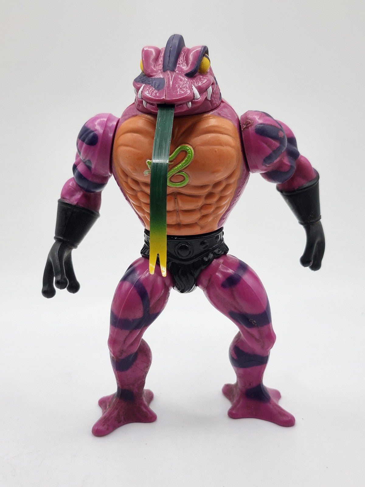 Vintage Masters Of Universe Tongue Lasher 6in Action Figure Mattel Loose Purple