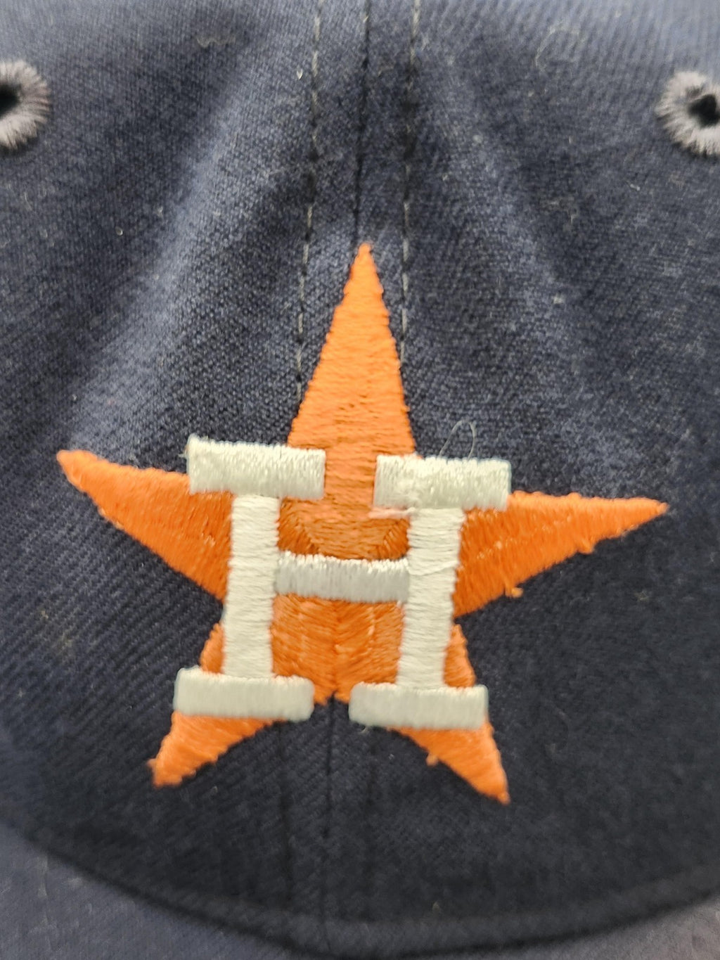 Vintage Houston Astros Hat Cap Fitted Mens 7 1/2 Blue MLB Baseball New Era Pro