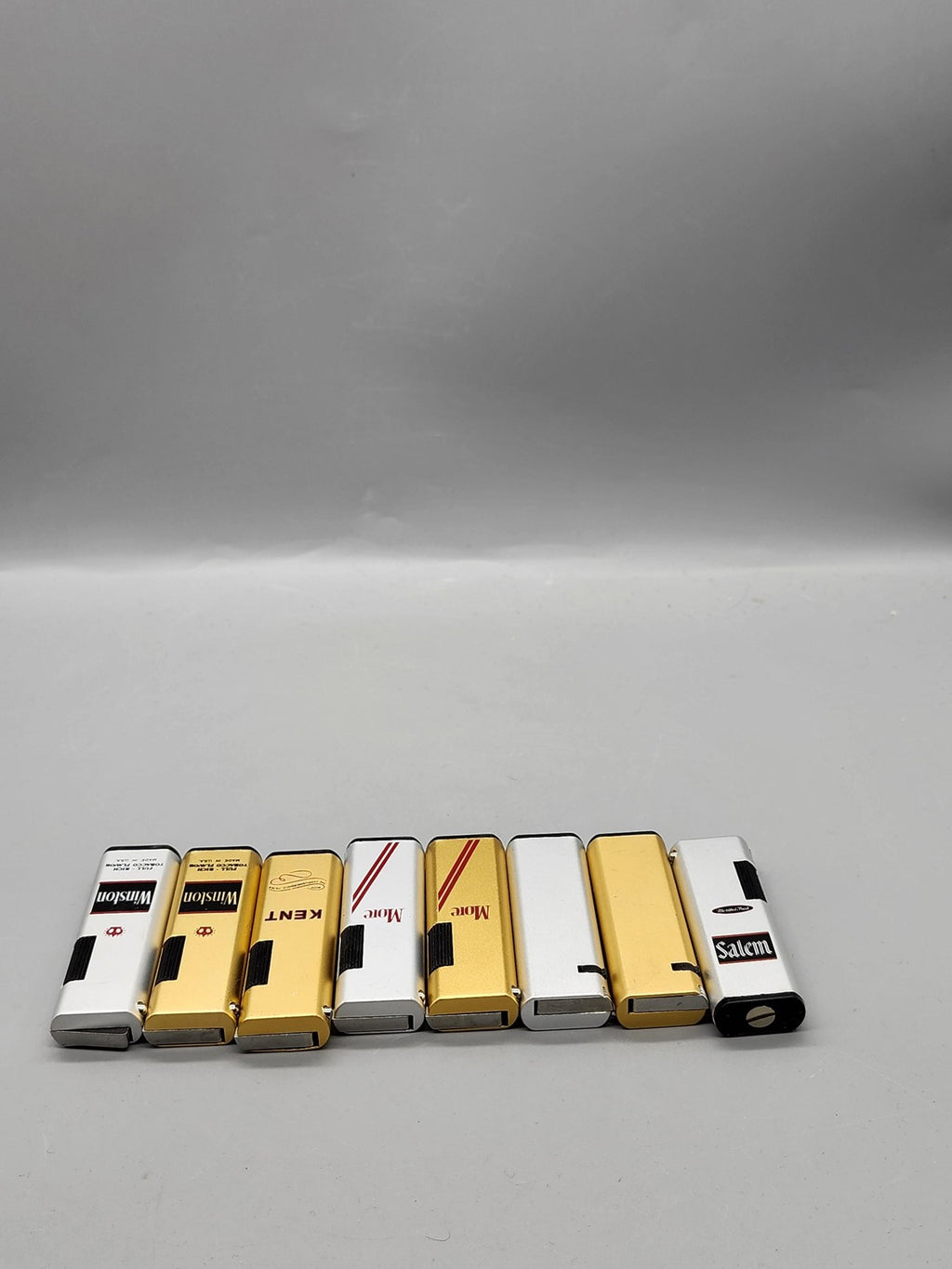 Vintage Cigarette Advertising Lighters Lot 8 Salem Viceroy More Kent Winston