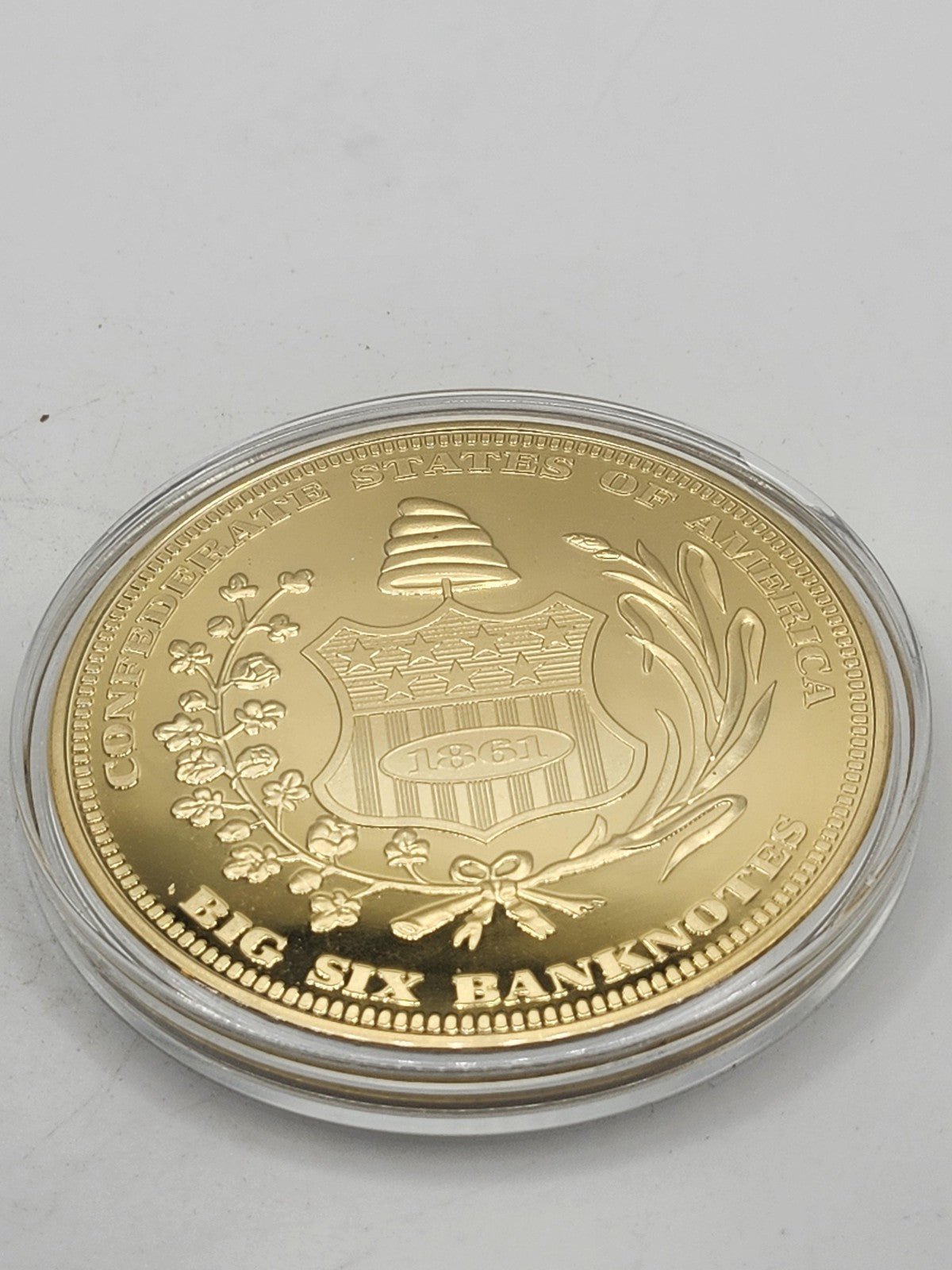 States $1000 Montgomery Note Gold Tone Fantasy Issue Coin CS 1861