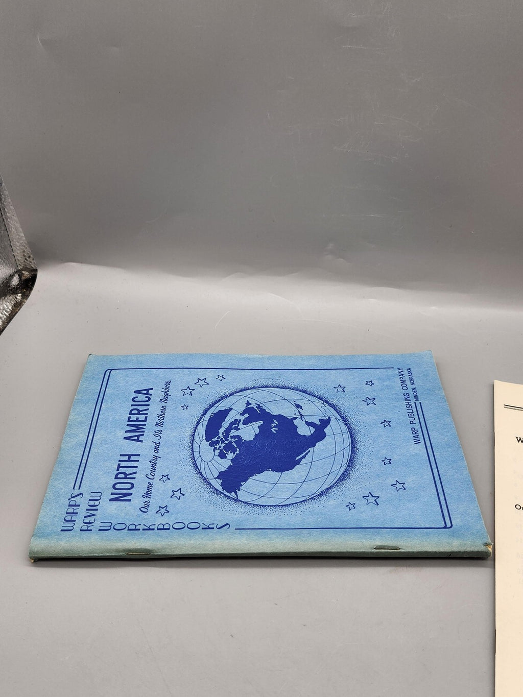 Vintage North America Review Workbook & Answer Key Blue PB Arco USA 1951