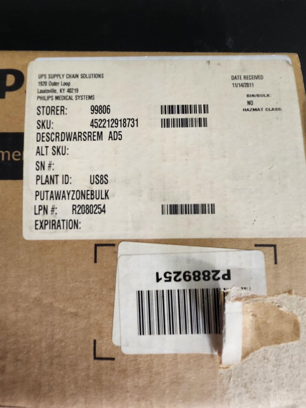 Philips Medical Equipment Shelf Assembly 4512 000 62821 Part 452212918731 Module