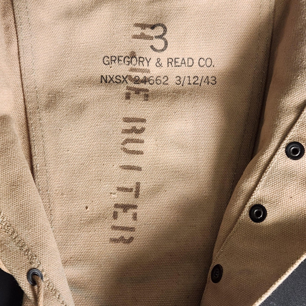 Vintage 1943 Gregory & Read Canvas Leggings Gaiters Khaki WW2 US Military Pair