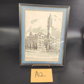 Vintage Tom Sgovio Old Buffalo Post Office Limited Edition Framed Print Wall Art
