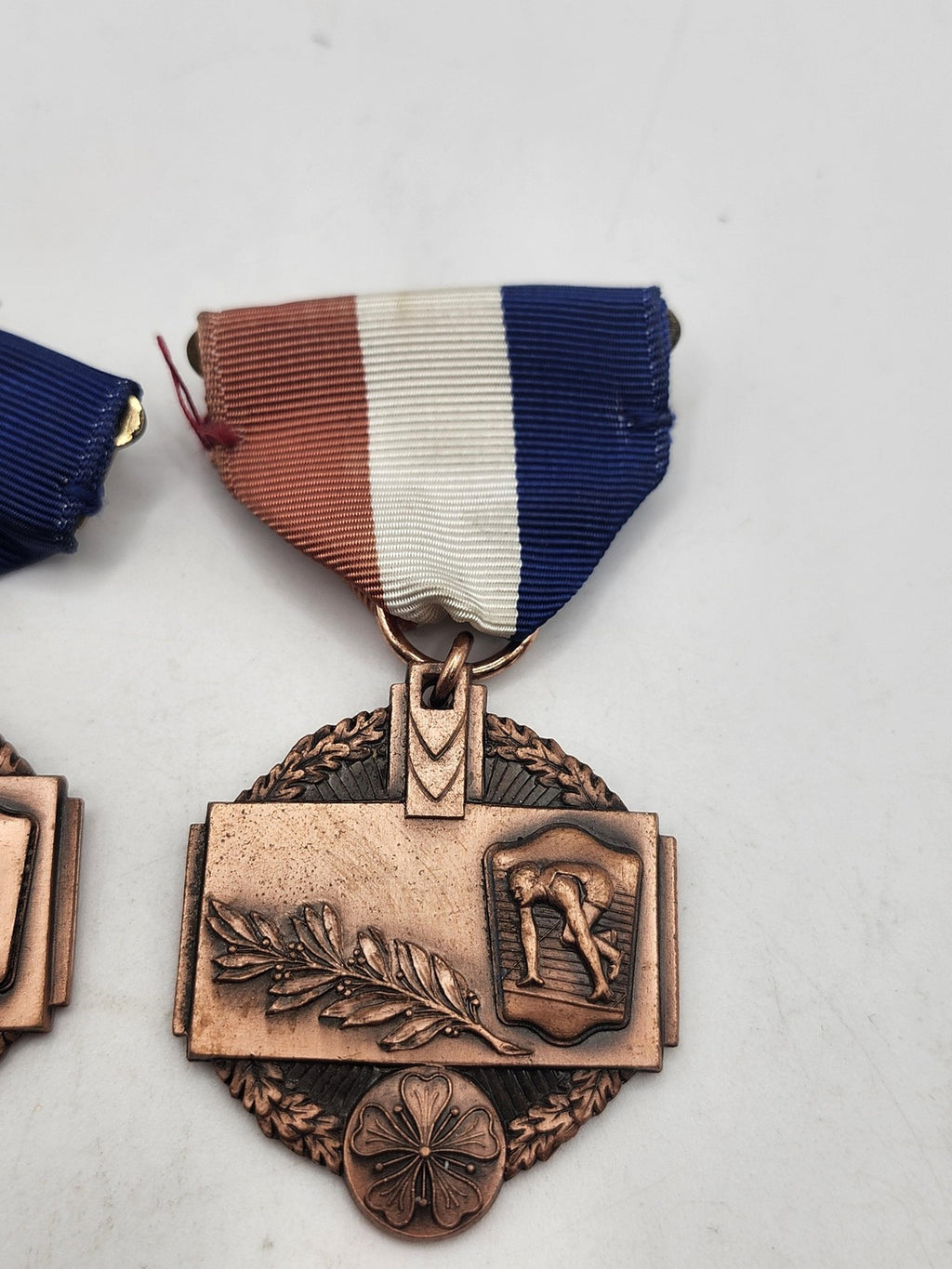 Vintage Sokol Polish American Olympic Track Medals Lot Bronze Silver Erie 1950s