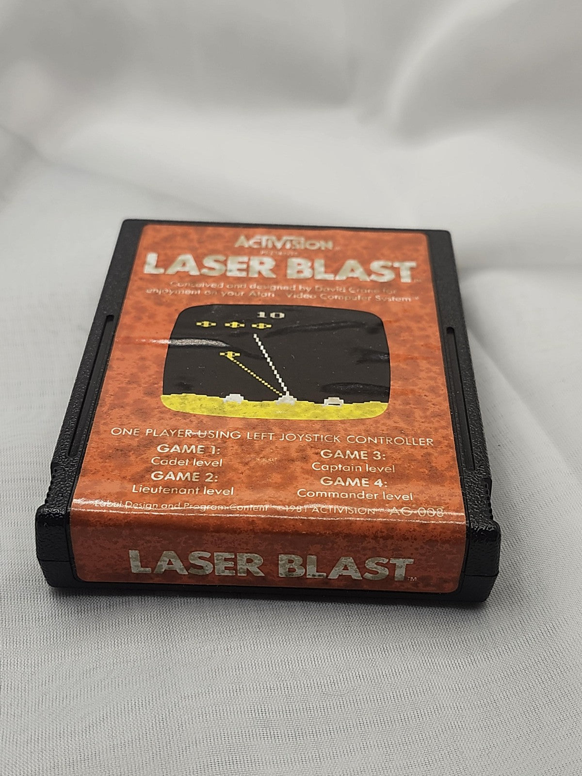 Laser Blast Atari 2600 Video Game Cartridge Activision Shooter NTSC-U/C 1981