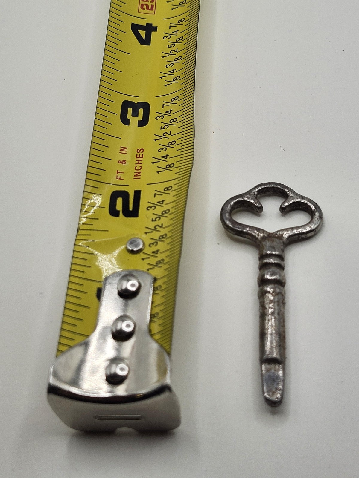 Vintage Clock Winding Key Small Silver Tone Metal Clock Repair Tool Decor