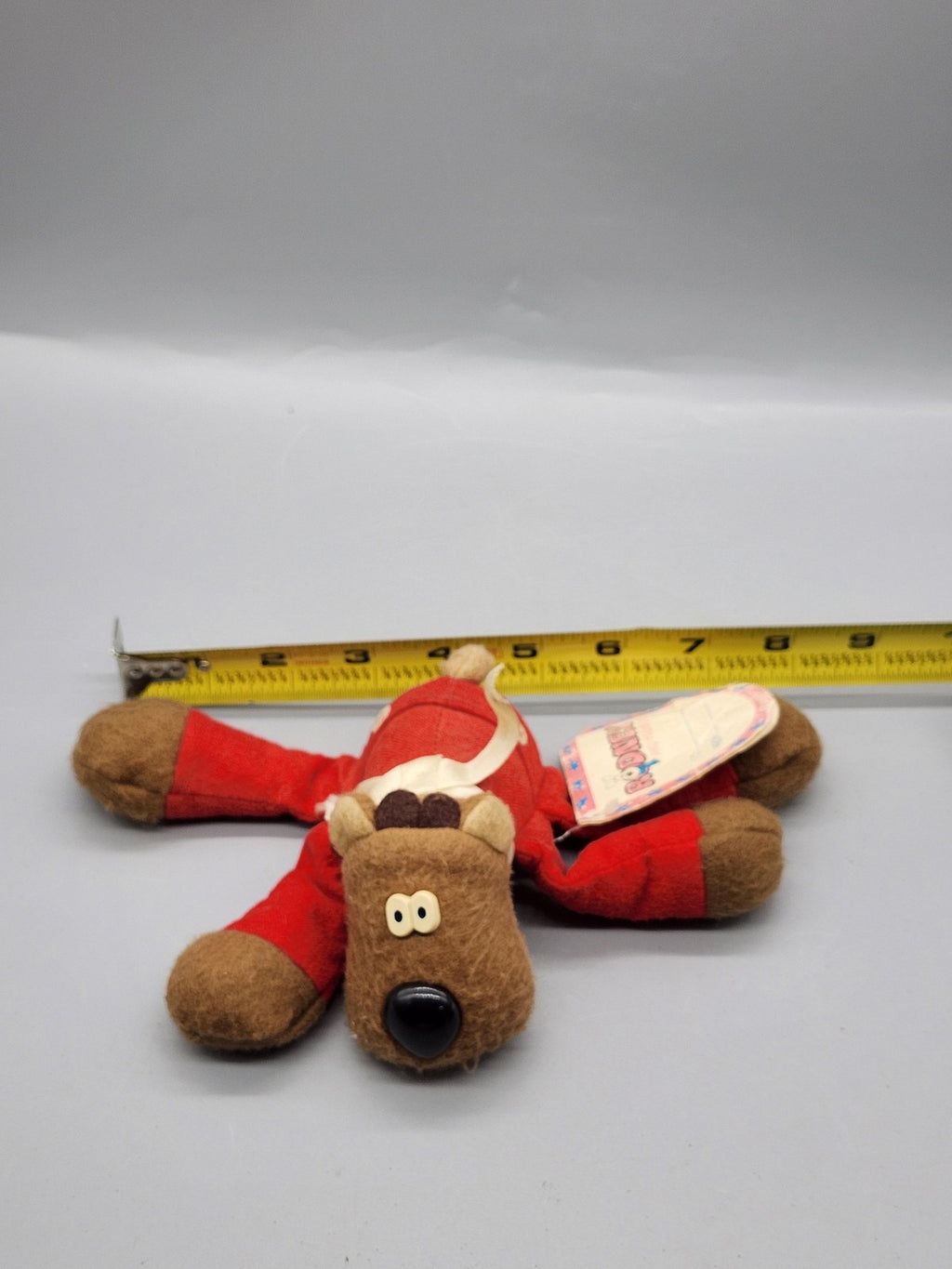 Vintage Hallmark Randy Reindeer Rodney Plush Small Red Christmas Stuffed Toy