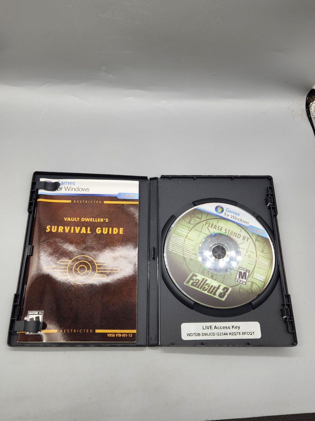 Fallout 3 PC DVD Complete CIB Games For Windows Live Bethesda Tested