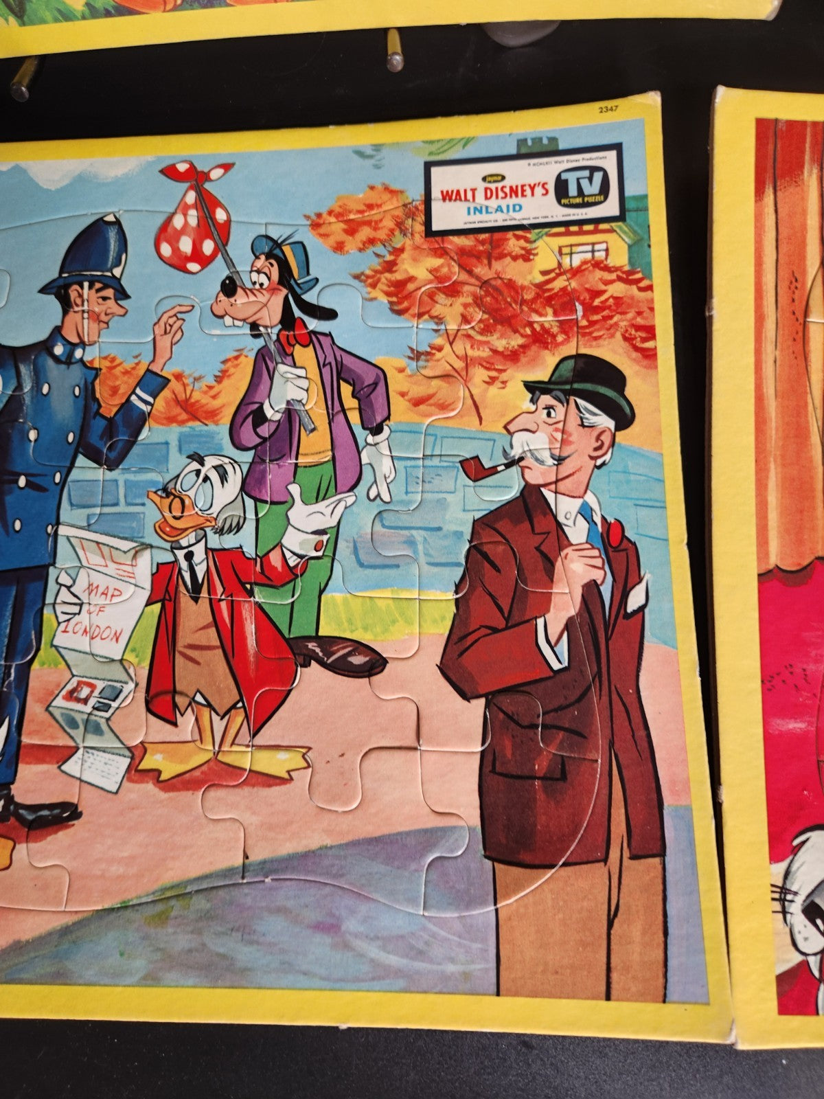 Vintage Disney Frame Tray Puzzle Lot Goofy Donald Duck Snow White Pluto 1980s